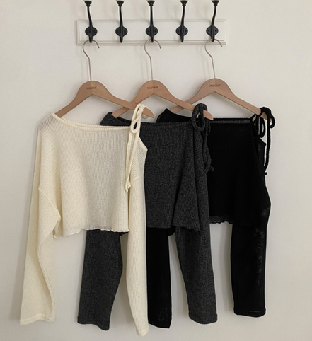 KR OFF SLASH KNIT (3 COLORS)