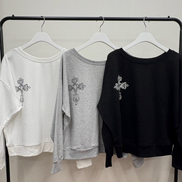 KR SILVER CROSS OFF SHOULDER (3 COLORS)