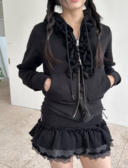 (現貨) KR LITTLE RIBBON MINI CAKE  SKIRT (3 COLORS)