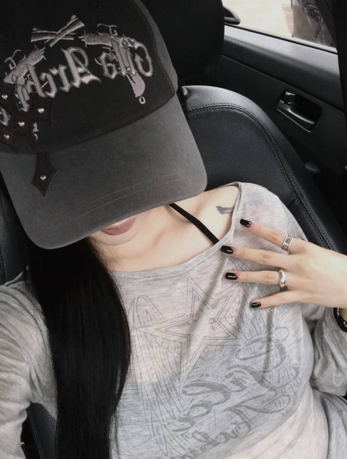 [GAEUL同款] gila archive - CROSS PATCHED PISTOL BALLCAP (GREY)