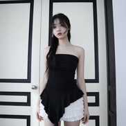 KR RUFFLE TOP TUBE (2 COLORS)