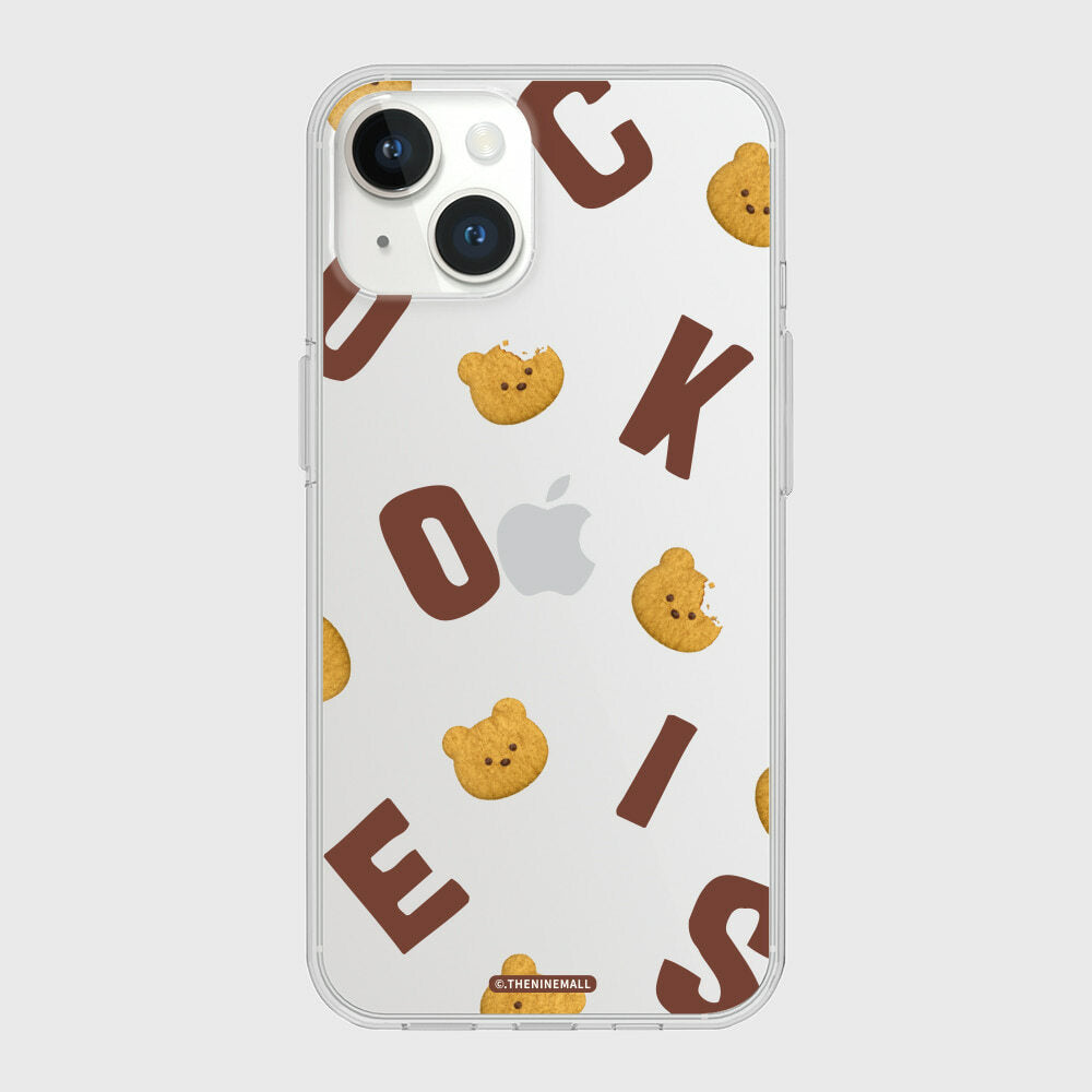 THE NINE MALL - cookies alphabet pattern 透明軟殼