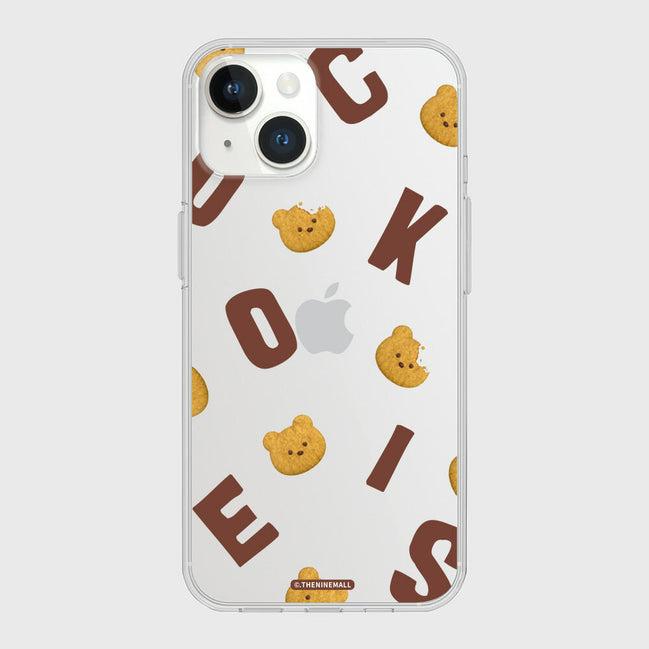 THE NINE MALL - cookies alphabet pattern 透明軟殼
