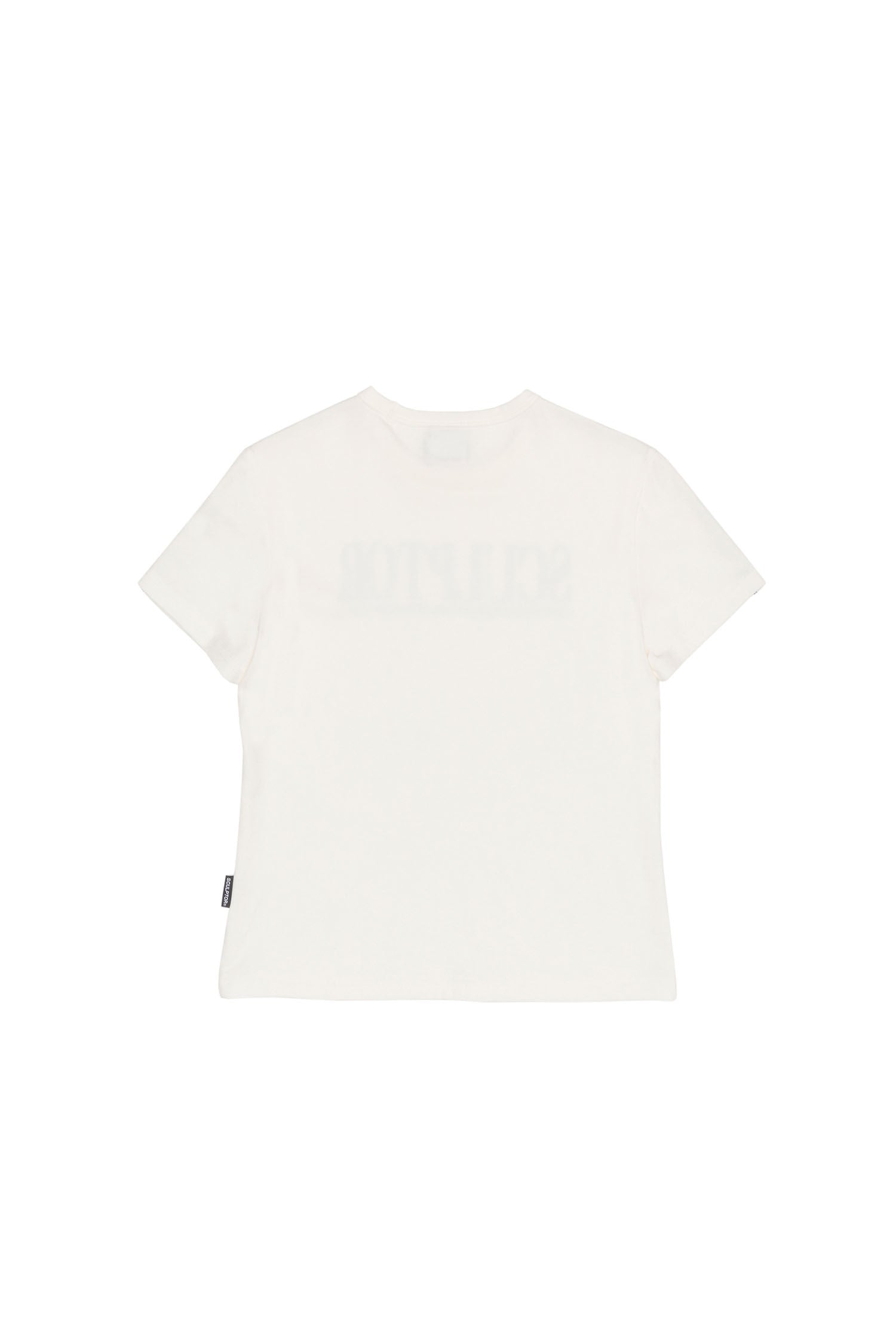 (現貨) SCULPTOR - Classic Logo Piping Crop Top (White)
