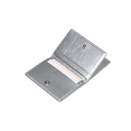 CRINKLE SOFT CARD CASE (SILVER)