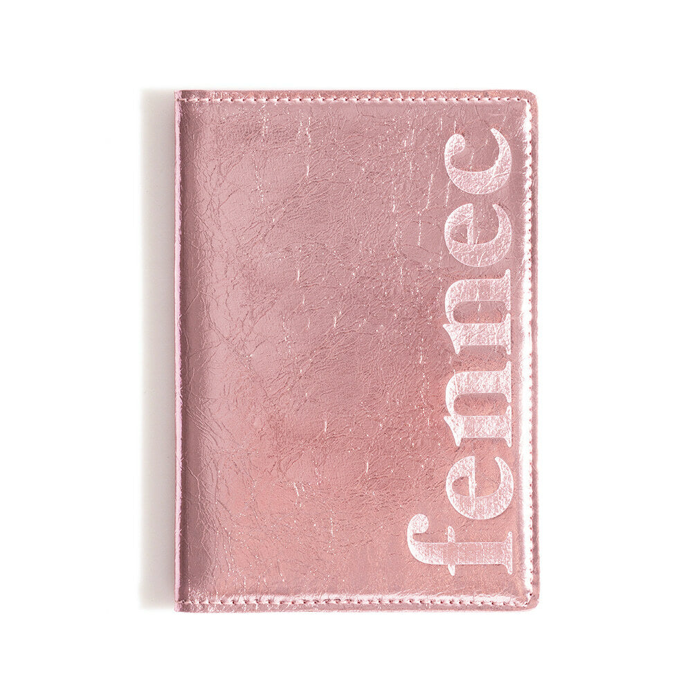 METALLIC PASSPORT CASE (METALLIC PINK)