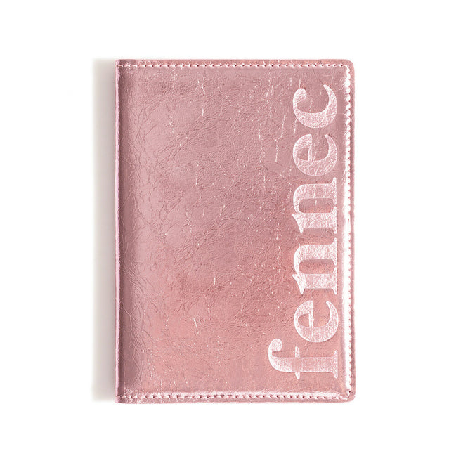 METALLIC PASSPORT CASE (METALLIC PINK)