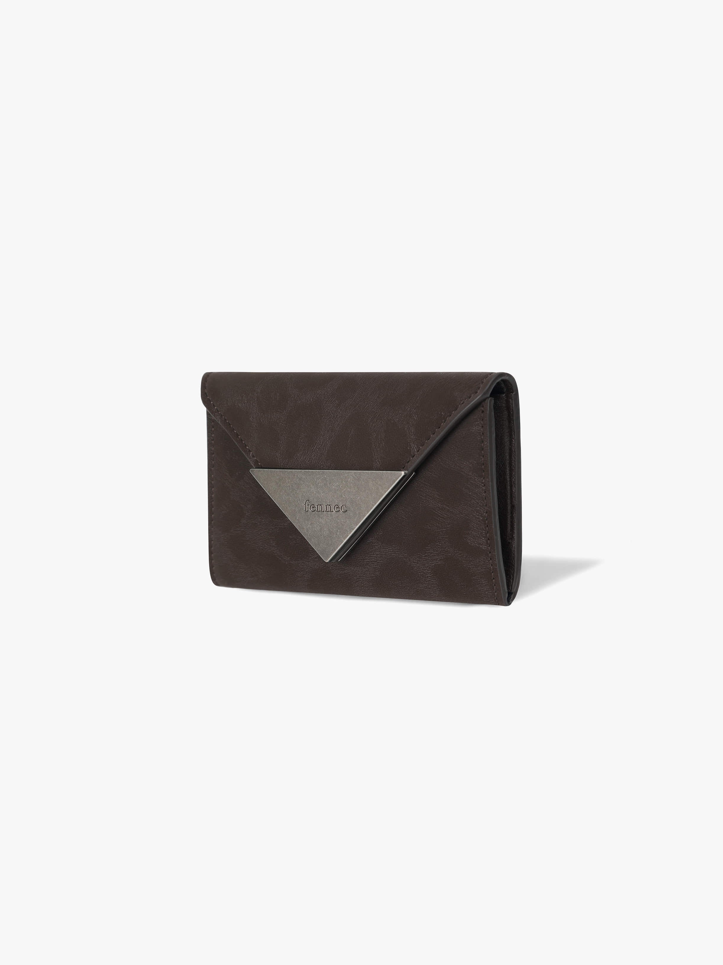 TRIANGLE NAME POCKET (LEOPARD BROWN)