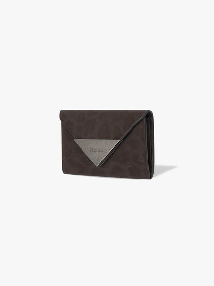 TRIANGLE NAME POCKET (LEOPARD BROWN)
