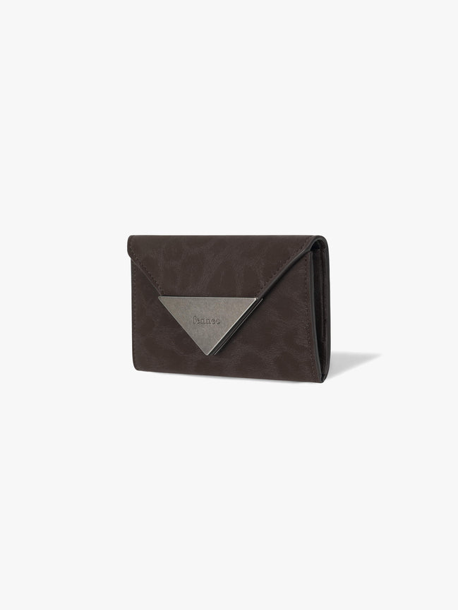 TRIANGLE NAME POCKET (LEOPARD BROWN)