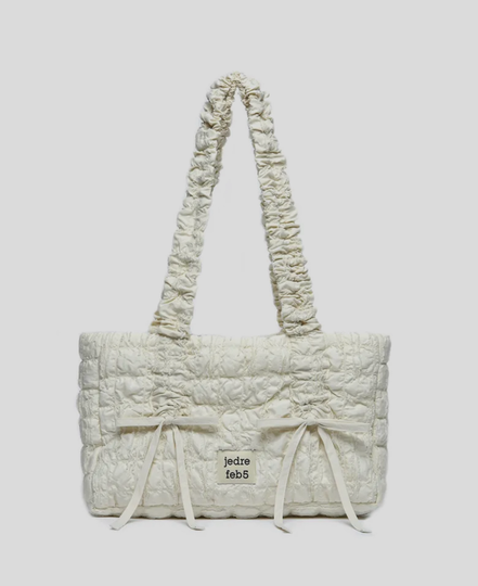 JEDREFEB5 - Puffer Butterfly shoulder bag (cream)