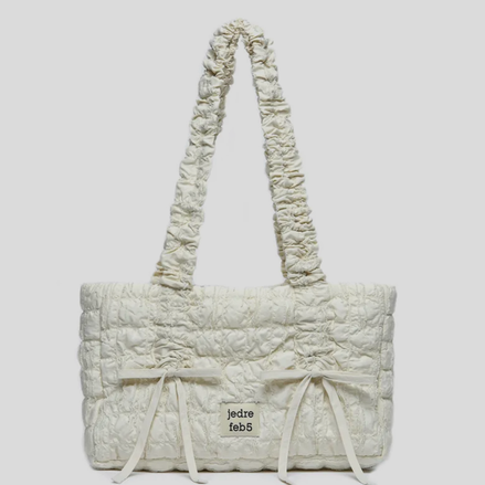 JEDREFEB5 - Puffer Butterfly shoulder bag (cream)