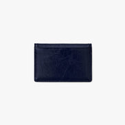 CRINKLE SOFT CARD CASE (NAVY BLUE)