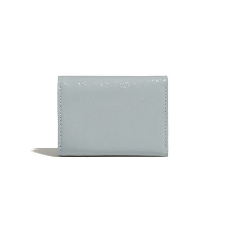 CRINKLE HALFMOON MINI WALLET (MID GREY)