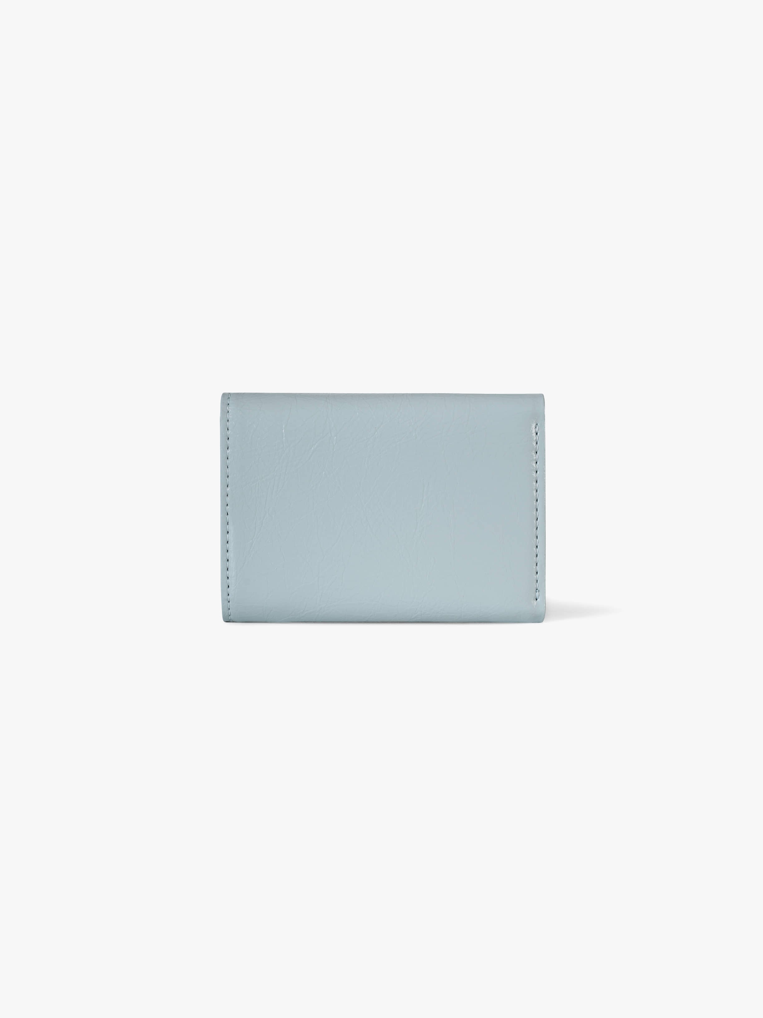 CRINKLE HALFMOON MINI WALLET (HAZE BLUE)