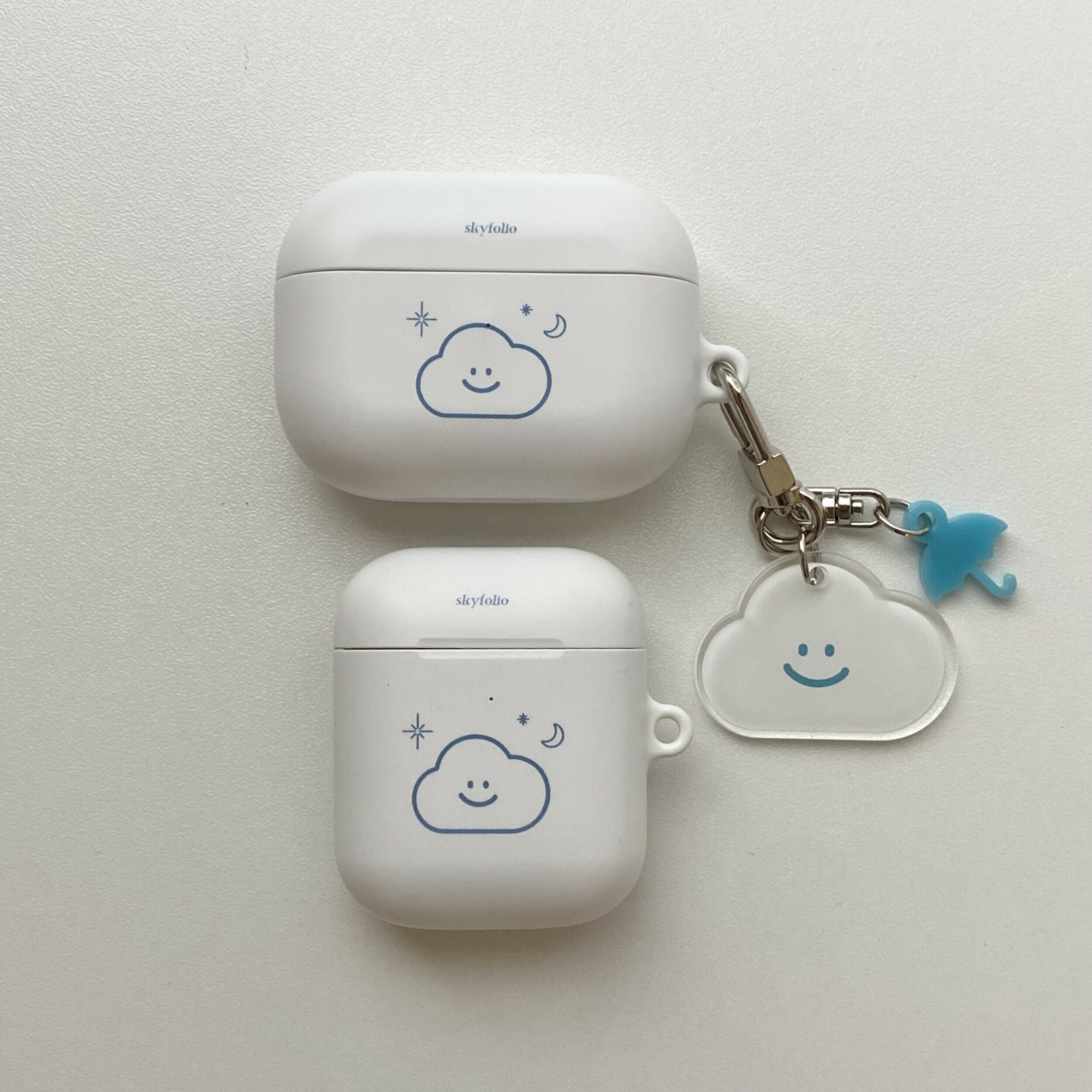 Skyfolio - whiteline cloud AirPods/ AirPods Pro Case