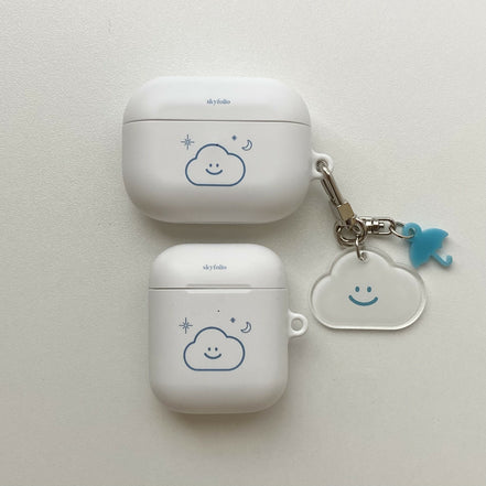 Skyfolio - whiteline cloud AirPods/ AirPods Pro Case