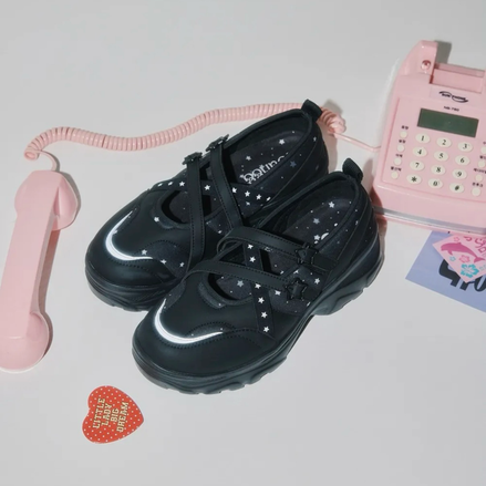OTZ X YOUHEE - Lomita Platform Banding Maryjane (Black)