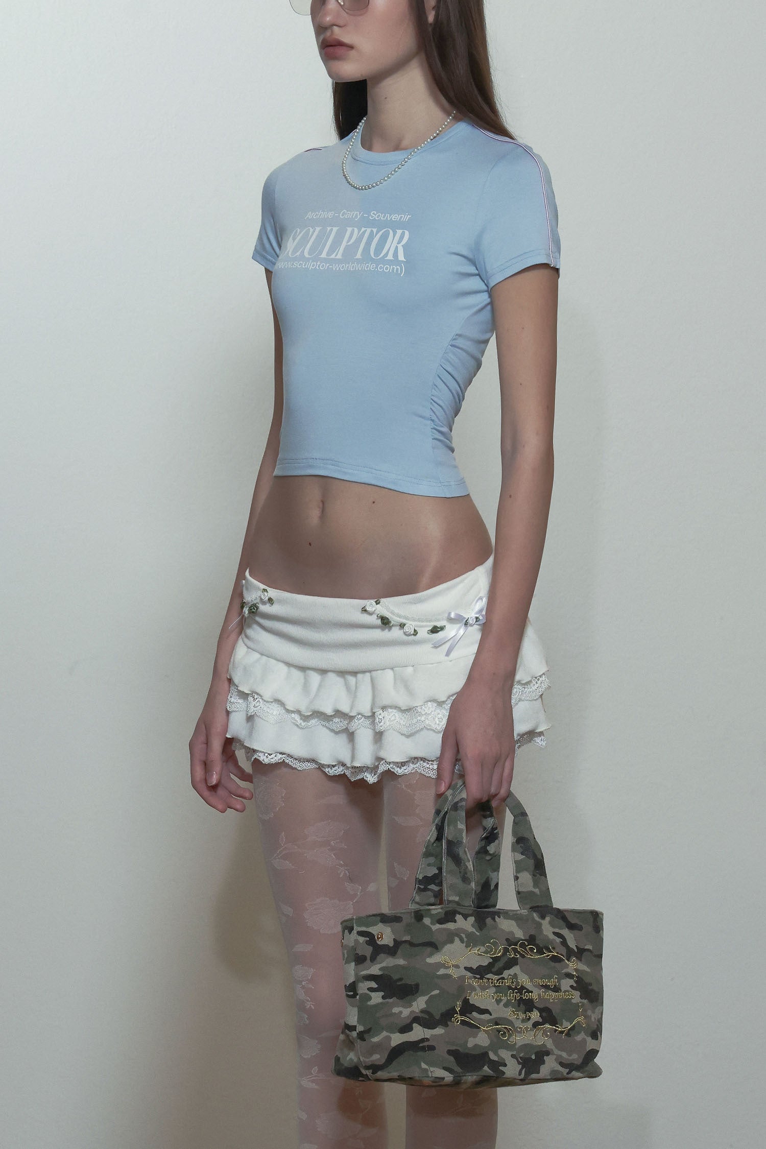 SCULPTOR - Sports Lettering Tee (Baby Blue)
