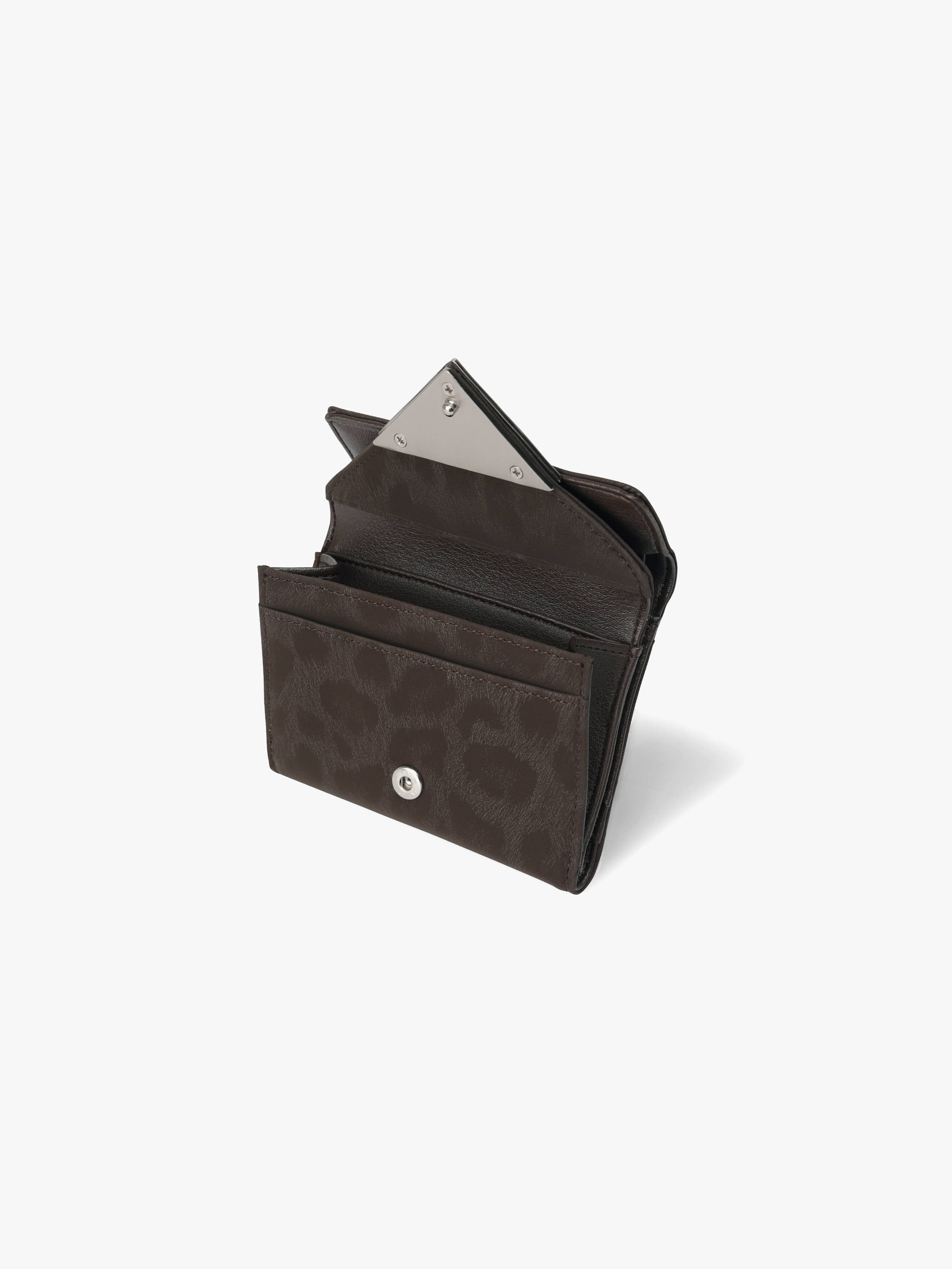 TRIANGLE DOCO WALLET (LEOPARD BROWN)