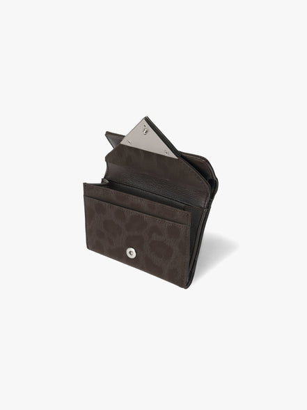 TRIANGLE DOCO WALLET (LEOPARD BROWN)
