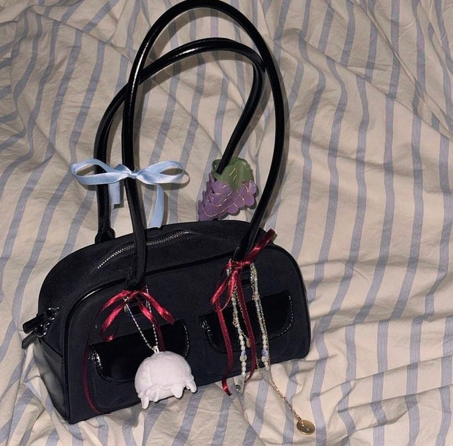 [YUNJIN同款]Chubby Bag Combi (BLACK)