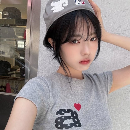 aeae - AE SYMBOL ANGEL WING CAP (GREY)