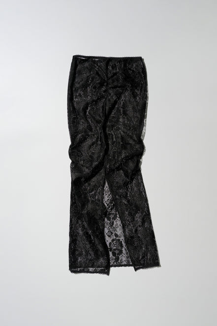 SCULPTOR - Table Cloth Maxi Skirt Glossy (Black)