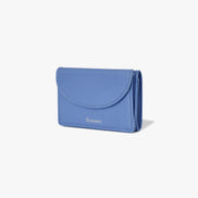 CRINKLE HALFMOON MINI WALLET (STEEL BLUE)