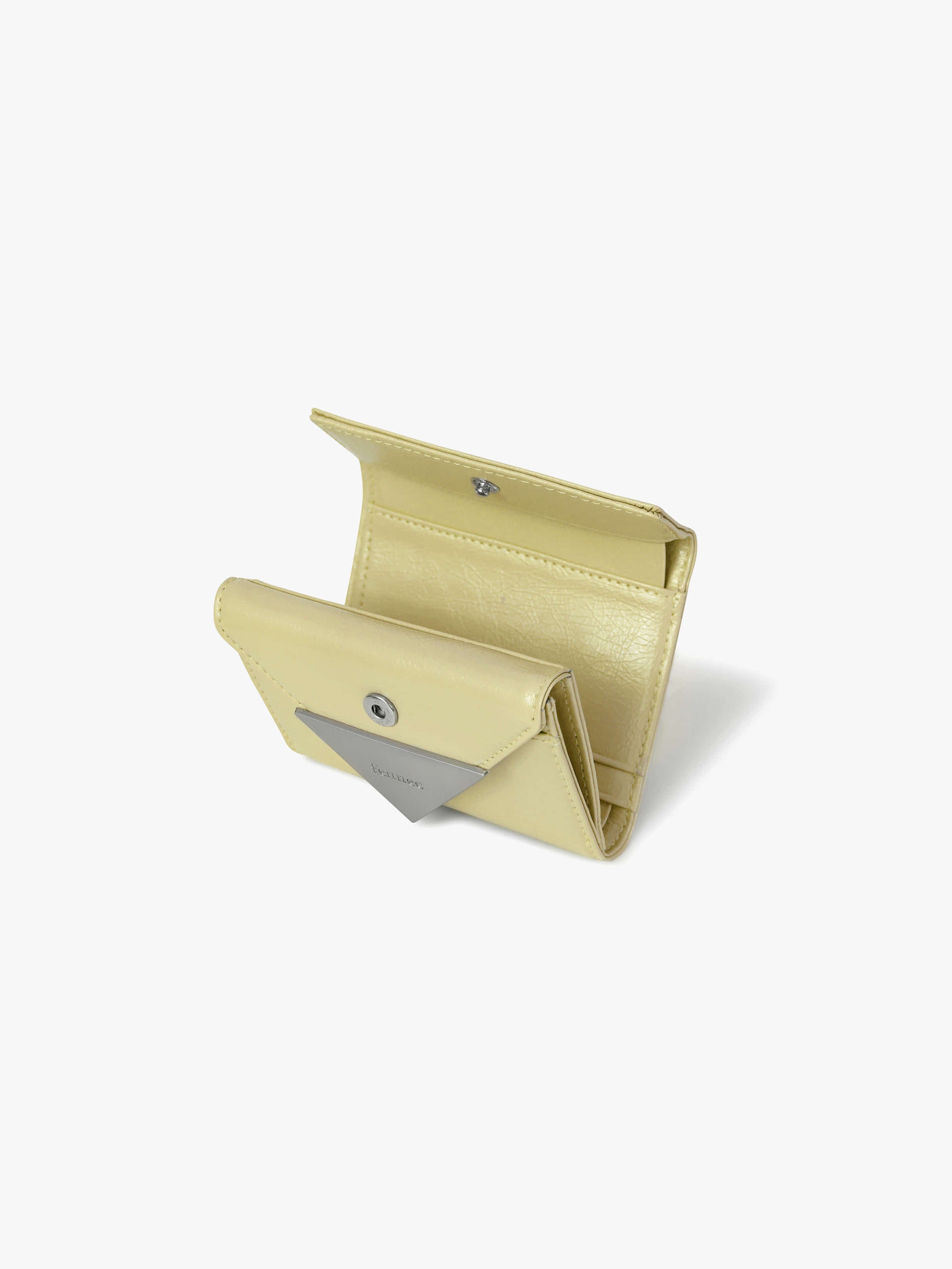 CRINKLE TRIANGLE DOCO WALLET (SOFT OLIVE)