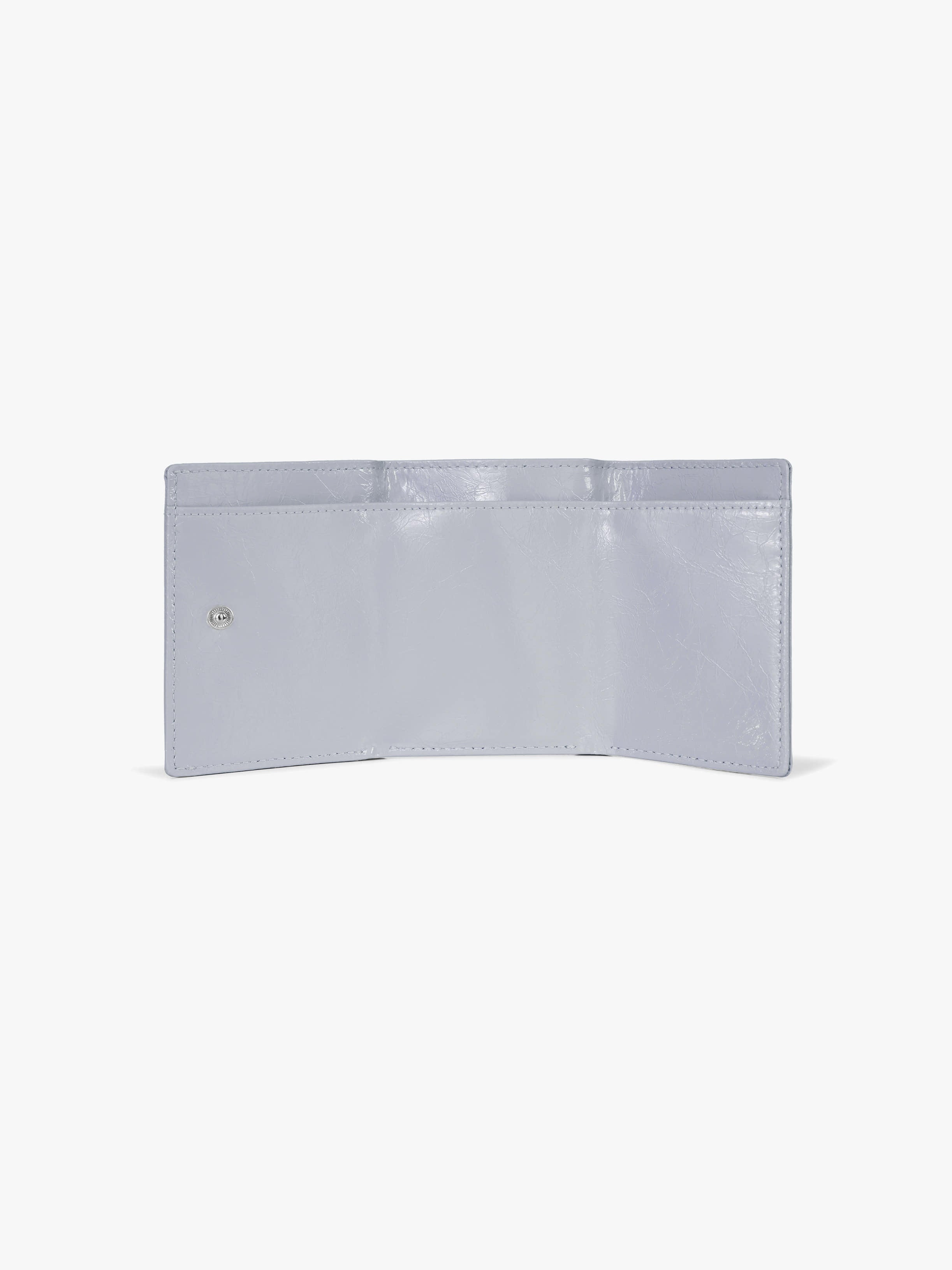 CRINKLE TRIANGLE TRIPLE WALLET (MISTY LAVENDER)