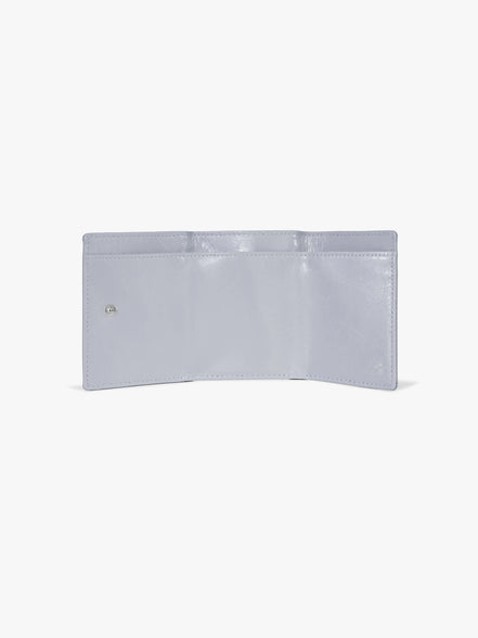 CRINKLE TRIANGLE TRIPLE WALLET (MISTY LAVENDER)