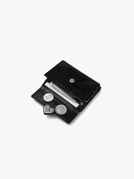 HEARTY TRIPLE WALLET (BLACK)