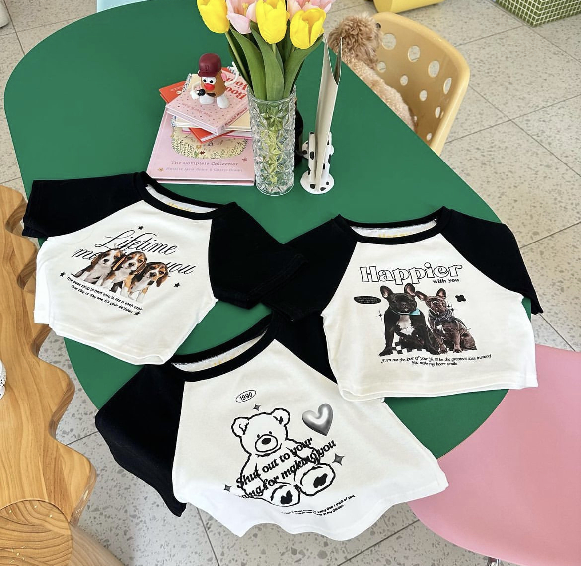 (現貨) THAILAND TEDDY BEAR CROP TEE
