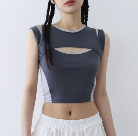 KR Y2K FUTURE SLEEVELESS 3 COLORS