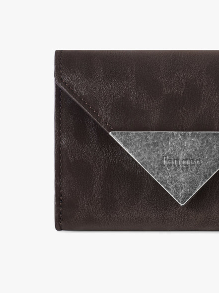 MATT TRIANGLE WALLET (LEOPARD BROWN)