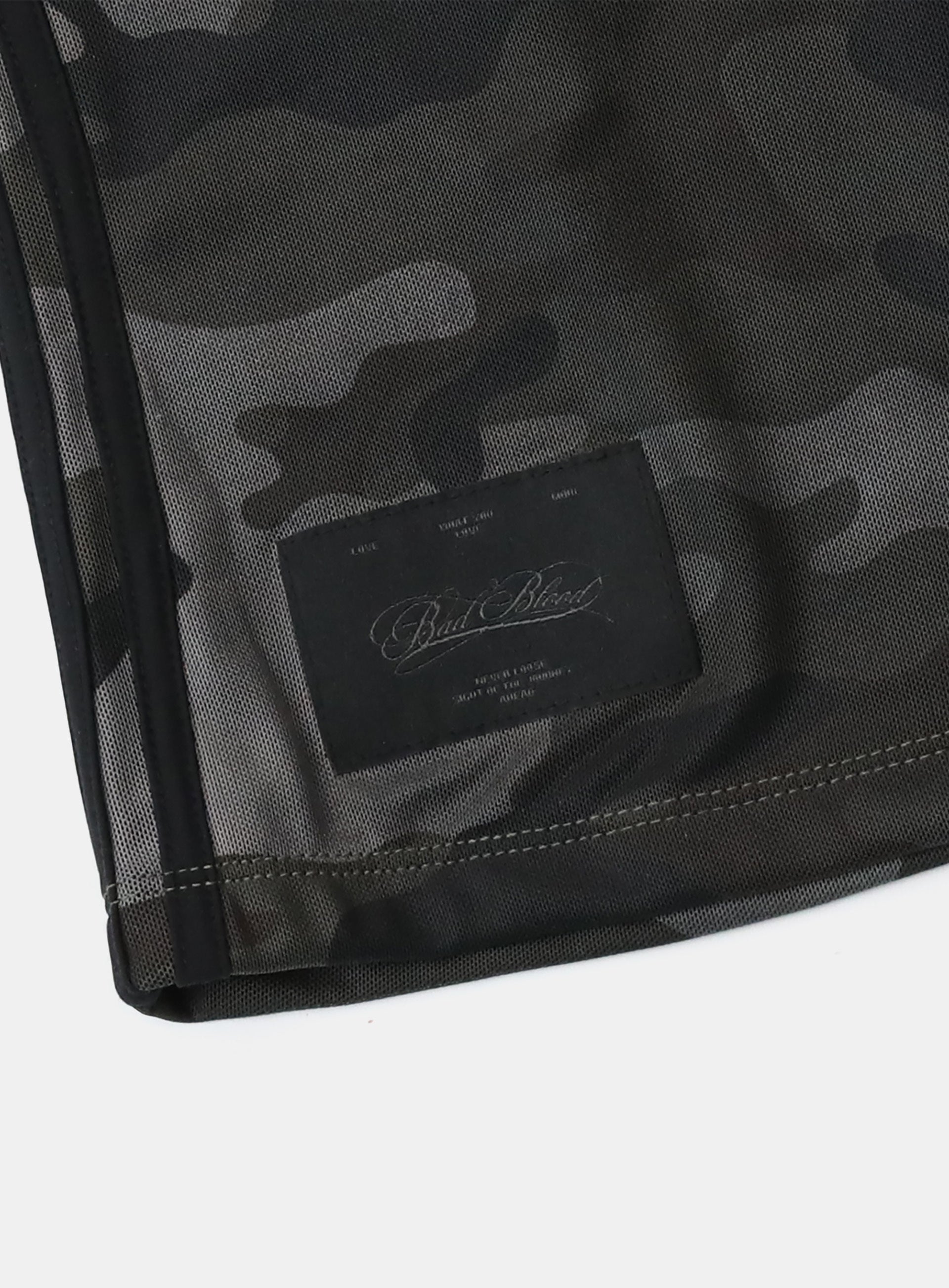 bad blood - Vintage Club One Shoulder Tank (Black Camo)