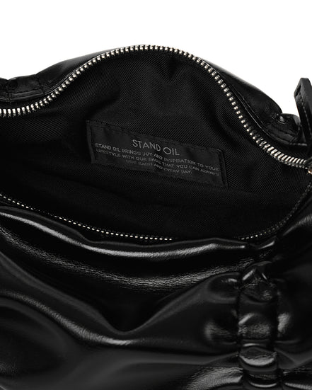 (liz同款) Pleats Bag (Black)
