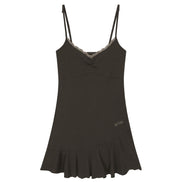 ason - BEA MINI DRESS (BROWN)