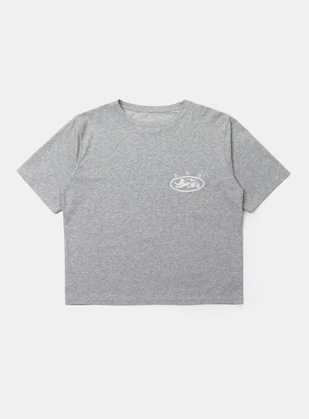 BAD BLOOD - MYSTIC HALF PRINTING TSHIRT SLIMFIT (GREY)