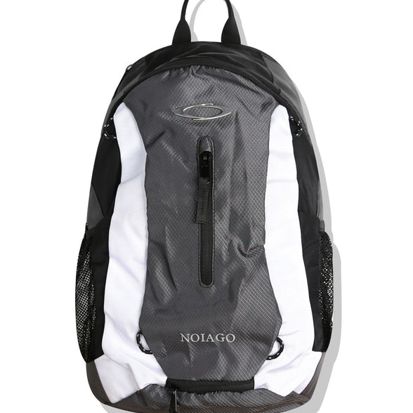(MINJI同款) MULTI LOGO BACKPACK (GRAY)