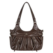 ambler buckle shoulder bag (brown)
