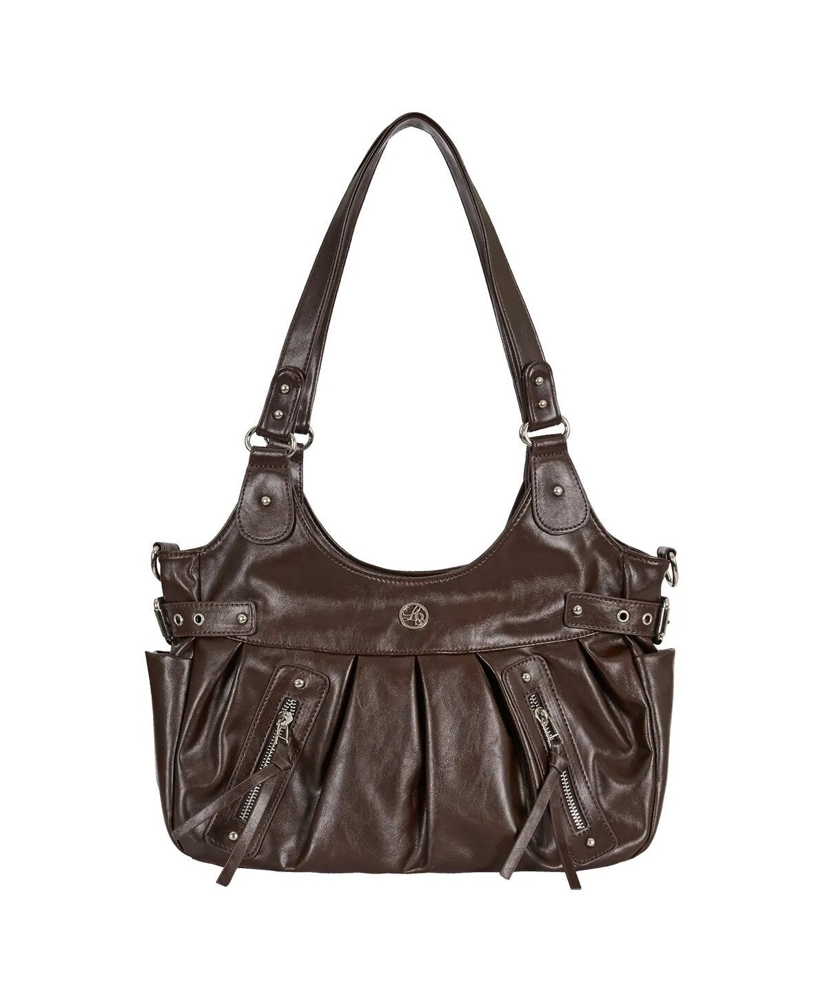 ambler buckle shoulder bag (brown)