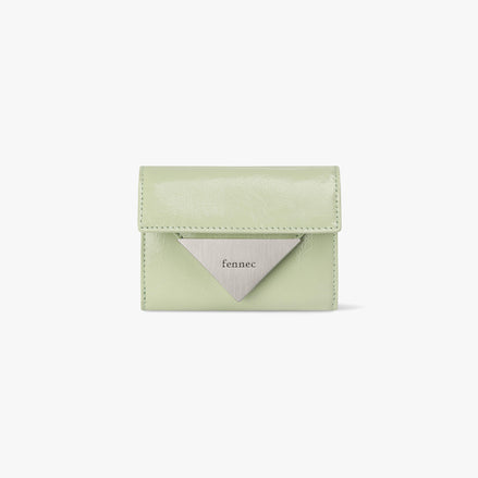 CRINKLE TRIANGLE DOCO WALLET (PISTACHIO)
