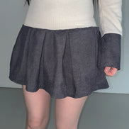KR AMELIA SHIRT TOP (BLACK GREY)