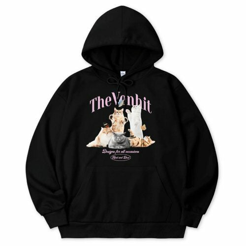 VENHIT - BUTTERFLY CATS HOODIE (4 COLORS)