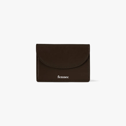 CRINKLE HALFMOON MINI WALLET (ESPRESSO)
