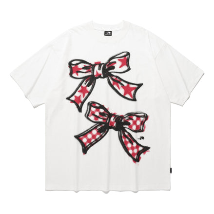 NICEGHOSTCLUB - BIG RIBBON BIG BIG TEE (WHITE)