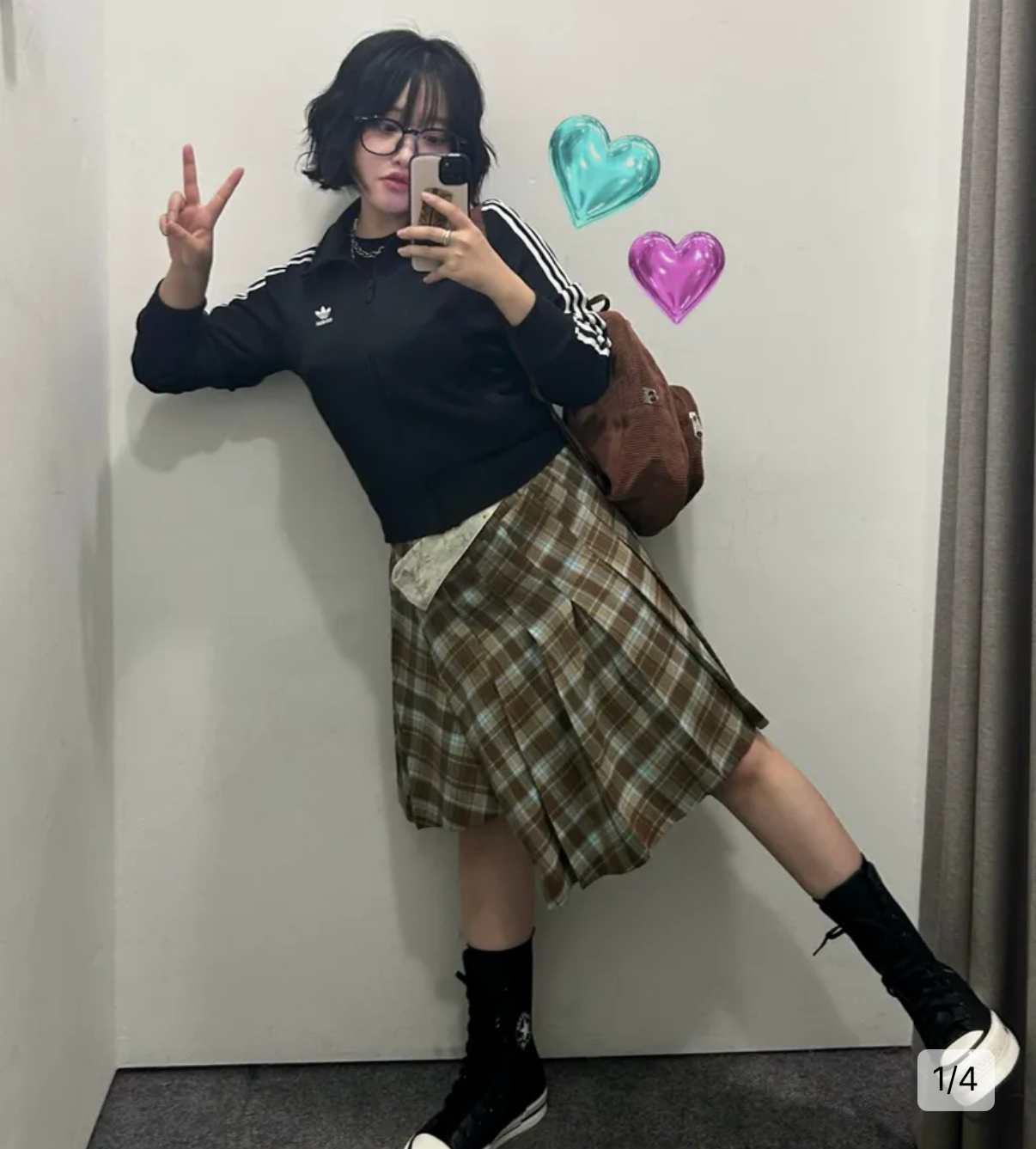 Adidas crop knit jacket (black)