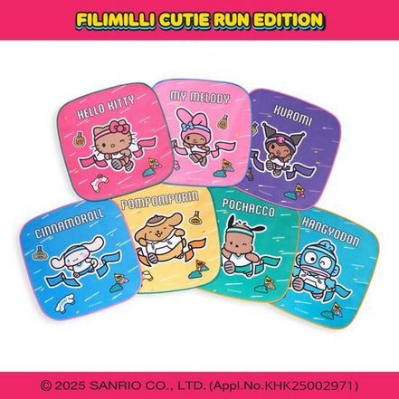 sanrio cutie run sport towel keyring (7 types)